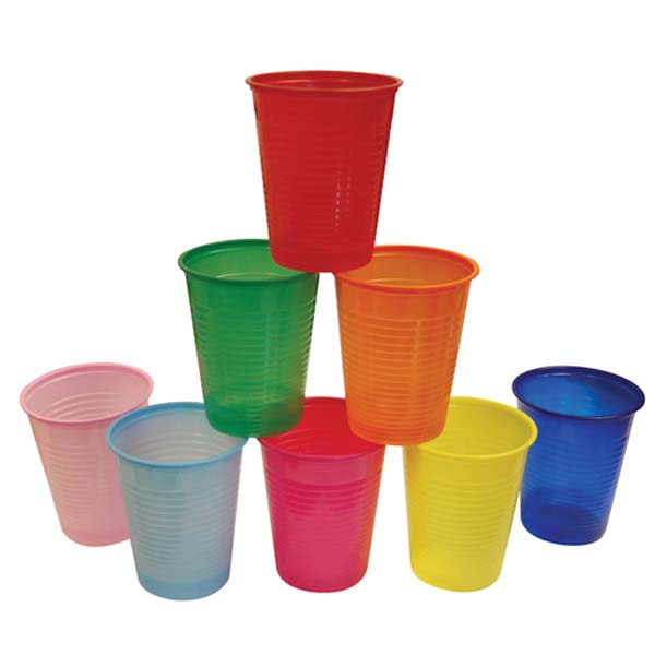 Bicchieri di Plastica Monouso 500 pz - Vari Colori -