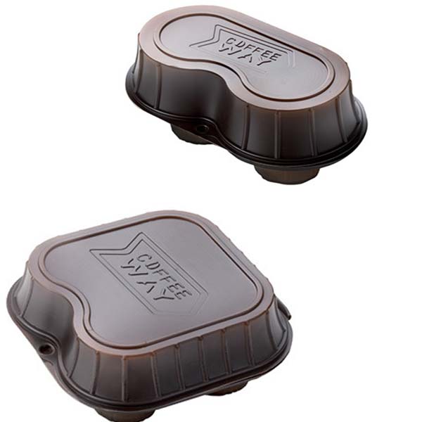 Contenitori Plastica Asporto Caffe 4 Bicchieri 60 pz.