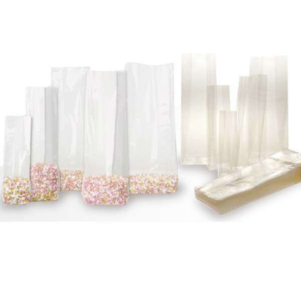 Buste Sacchetti Cellofan Fondo Quadro Trasparenti per Alimenti 50 pz. - Varie Misure-