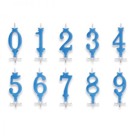 Candele Candeline per Compleanni Conf.12 pz per numero - Rosa, Azzurro,Rosso