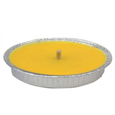 Fiaccola Cera Torcia in Alluminio Citronella Diametro 16 cm - 24 pz.-