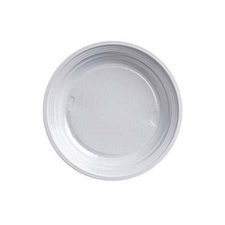 Piatti Piani Dessert/Frutta Monouso Plastica Bianchi 40 pz. Diametro cm.16,5