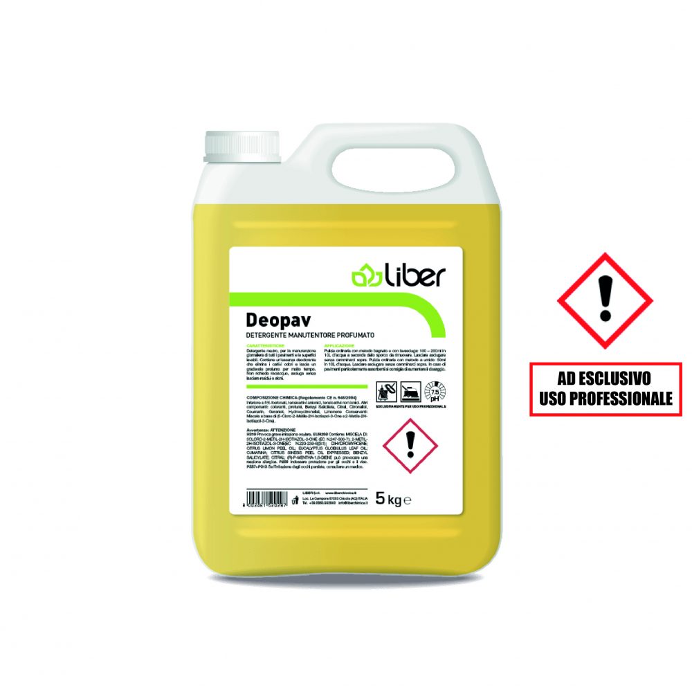 DETERGENTE PAVIMENTI PROFUMATO DEODORANTE A LUNGA DURATA - 5 Litri