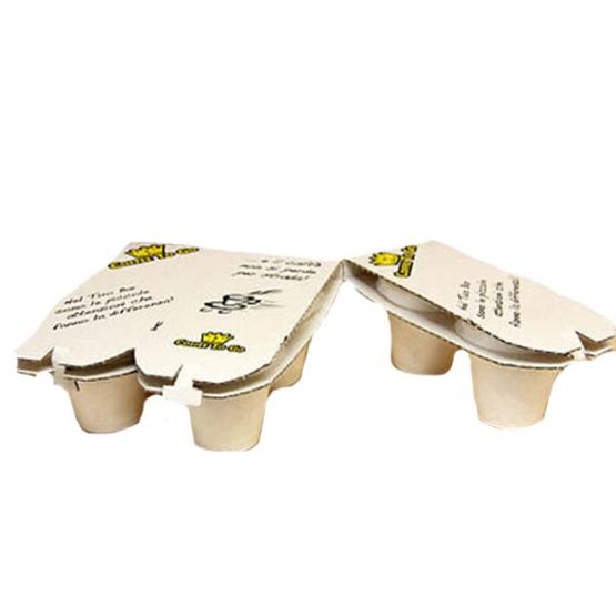Vassoio Caffè Porta Caffè in Cartone "Coffee To Go" da 2 a 6 Bicchieri - Conf. 25 pz. -