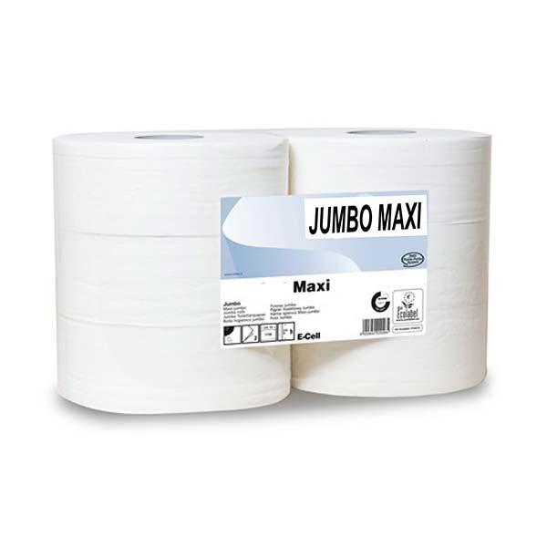 Carta Igienica uso professionale Jumbo Maxi per dispenser - Conf. 6 rotoli -