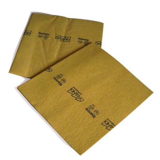 Panno Daino per pulizia Vetri e Specchi - Conf. 3 pz. -