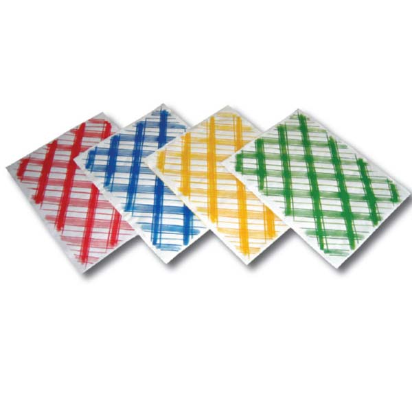 Tovaglia Carta Politenata Monouso Fantasia Scozzese cm 100x100  -Conf. 100pz.-