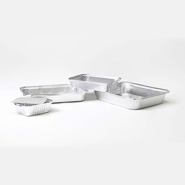 Contenitori Vaschette Alluminio rettangolari 1-24 porzioni - 10 pz.