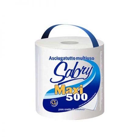 Rotoloni Rotoli Asciugatutto in Carta Multiuso 500 Strappi, Doppio Velo, per Alimenti