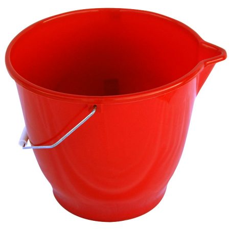 Secchio in palstica con becco e maniglia 12 lt