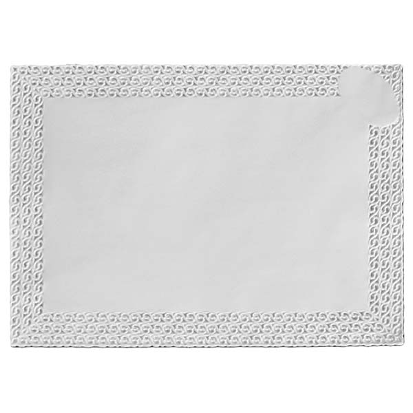 Carta pizzo porcellanata rettangolare pz 100