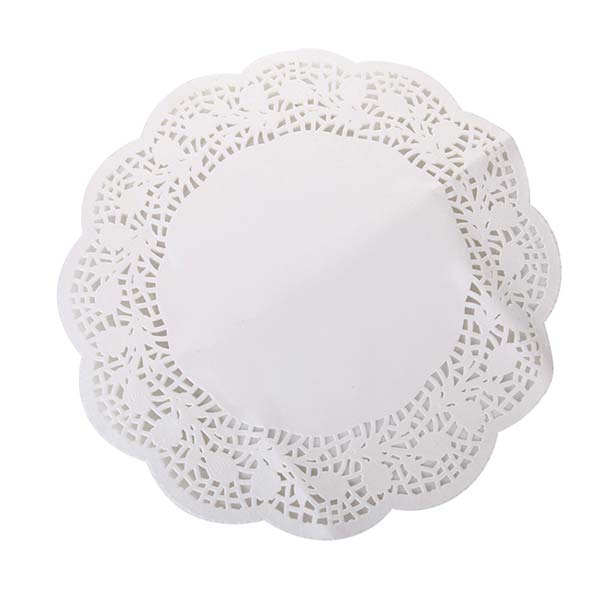 Carta pizzo porcellanata tonda pz 100