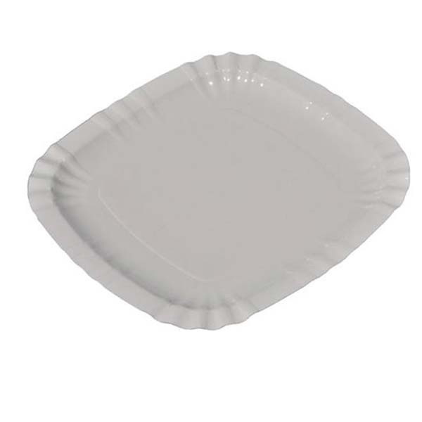 Piatto Pizza in Cartoncino Leggero e Politenato 24x24 cm 100 Pz.