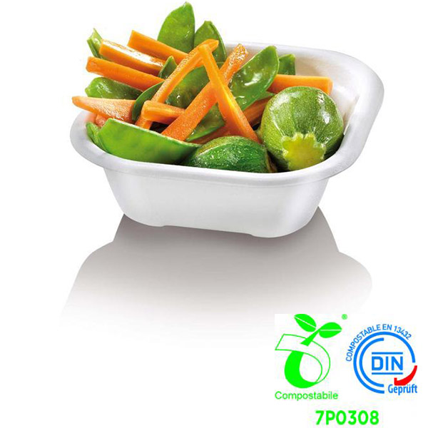 Vaschetta Alimentare Bio SDG Canna da zucchero 340 ml, cm 13x13x6 125 Pz. - CS340