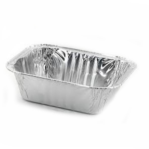 Vaschetta alluminio 100 pz. rettangolari monouso per alimenti - Formato 111 C+C