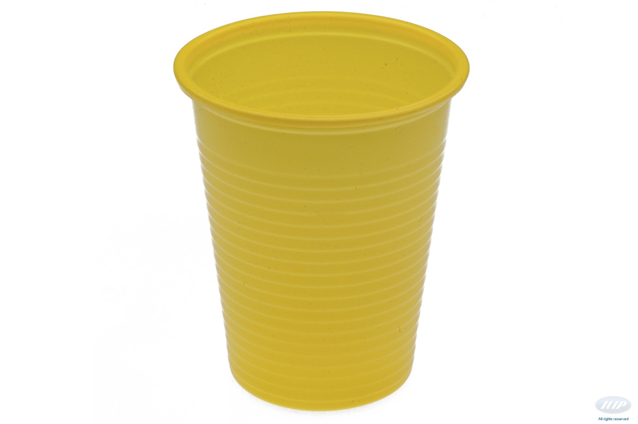 Bicchieri in plastica colorata 250 pz  - GIALLO
