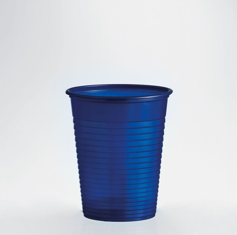 Bicchieri in plastica colorata 250 pz - BLU