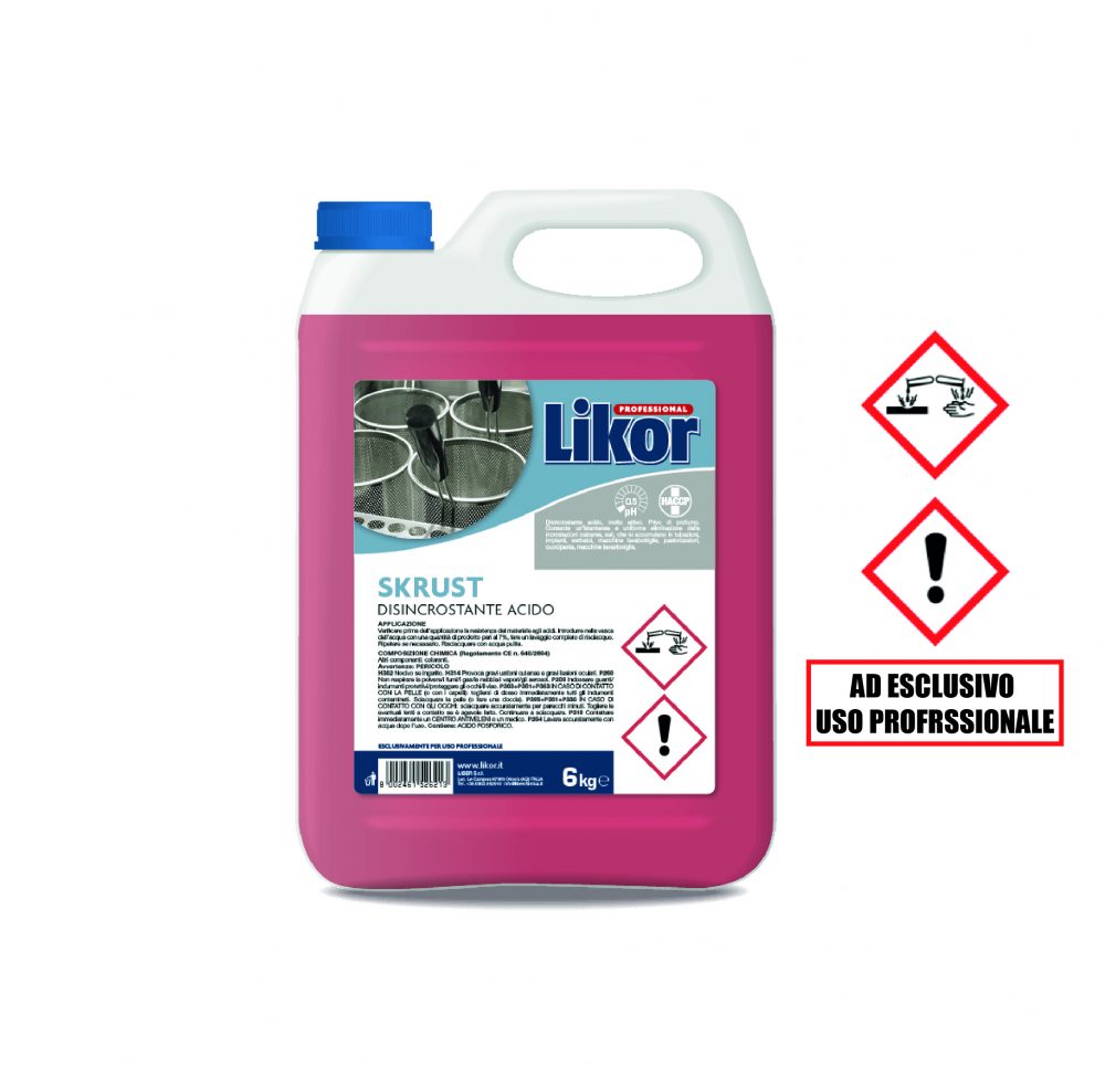 DISINCROSTANTE ACIDO PER LAVASTOVIGLIE E CUOCIPASTA - 5 Litri