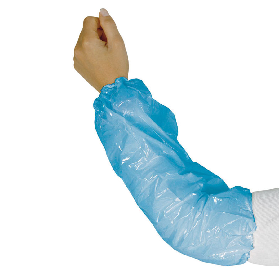 MANICOTTO AZZURRO IN POLIETILENE - 100PZ