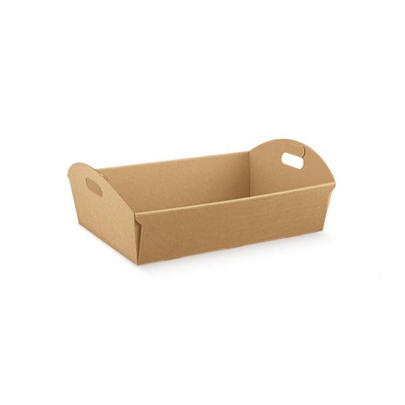 Cesto in cartoncino Avana ondulato cm 16,5x11,5x7(H) - 10Pz