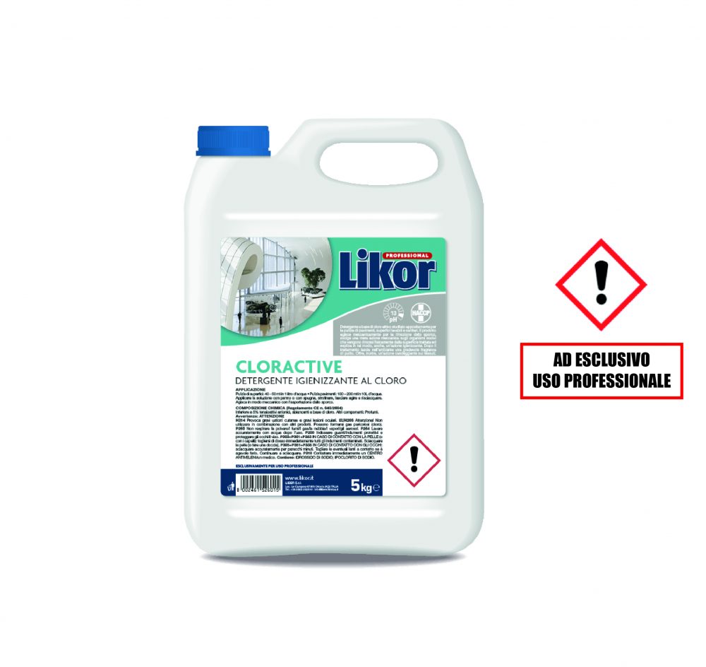 DETERGENTE IGIENIZZANTE AL CLORO PER SUPERFICI LAVABILI E PAVIMENTI - 5 Litri