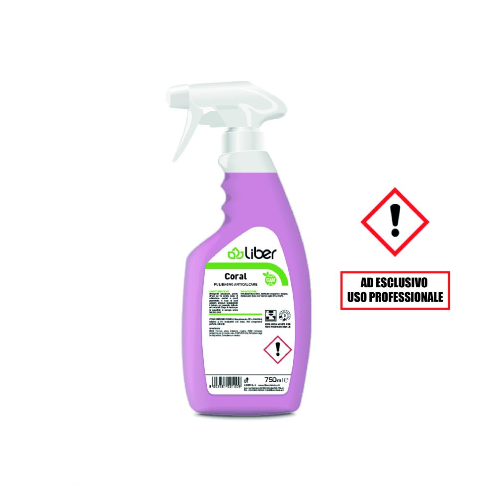 DETERGENTE ANTICALCARE PER BAGNO,CUCINA,LABORATORI - 750ml