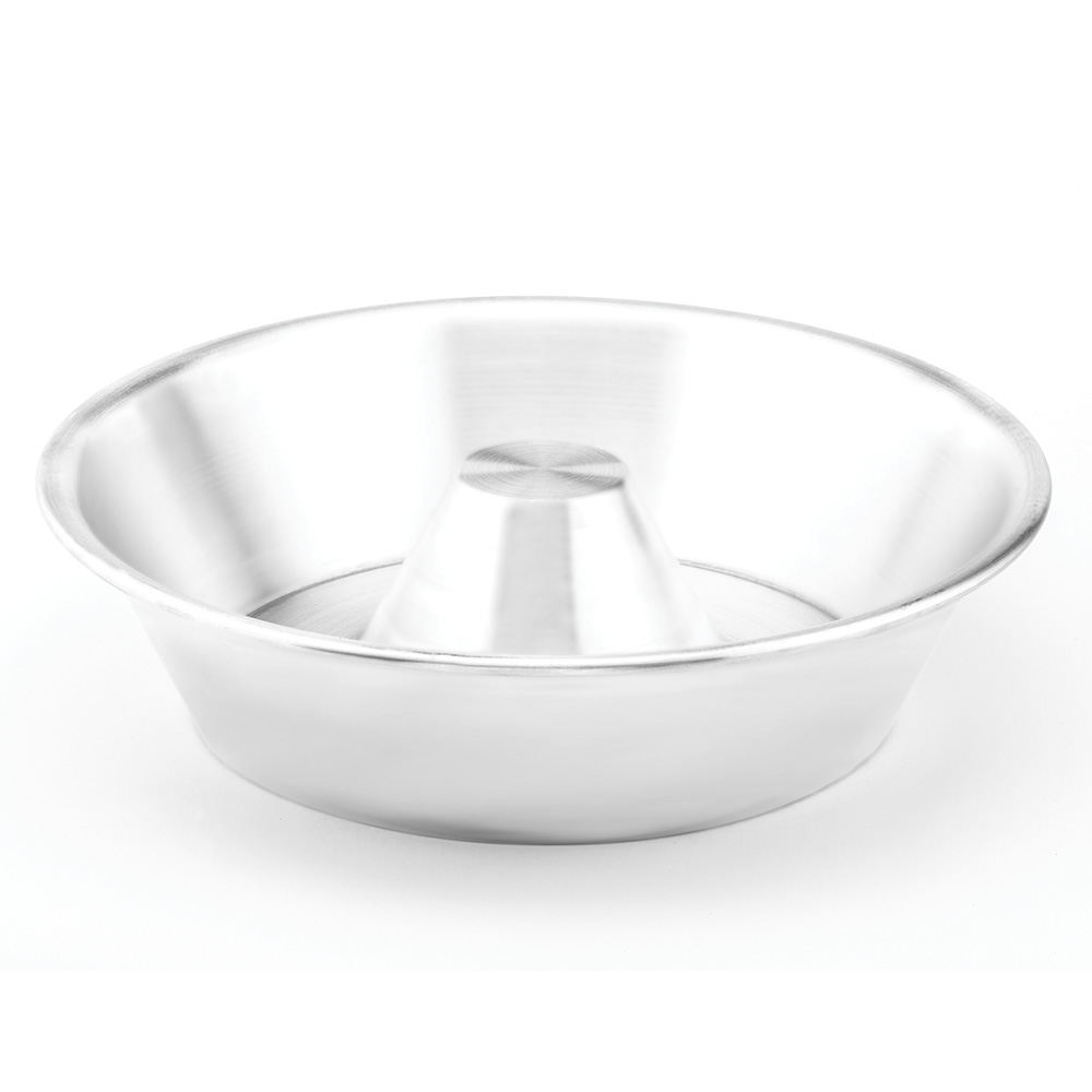 CONTENITORE FORMA COTTURA CIAMBELLA IN ALLUMINIO EXTRA RIGIDO RIUTILIZZABILE TONDA - DIAMETRO 26cm - 3pz